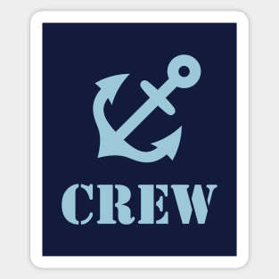 Crew (Anchor / Crew Complement / skyblue) Sticker